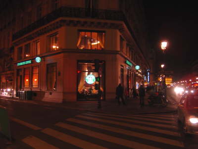 First Starbuck's in Paris
